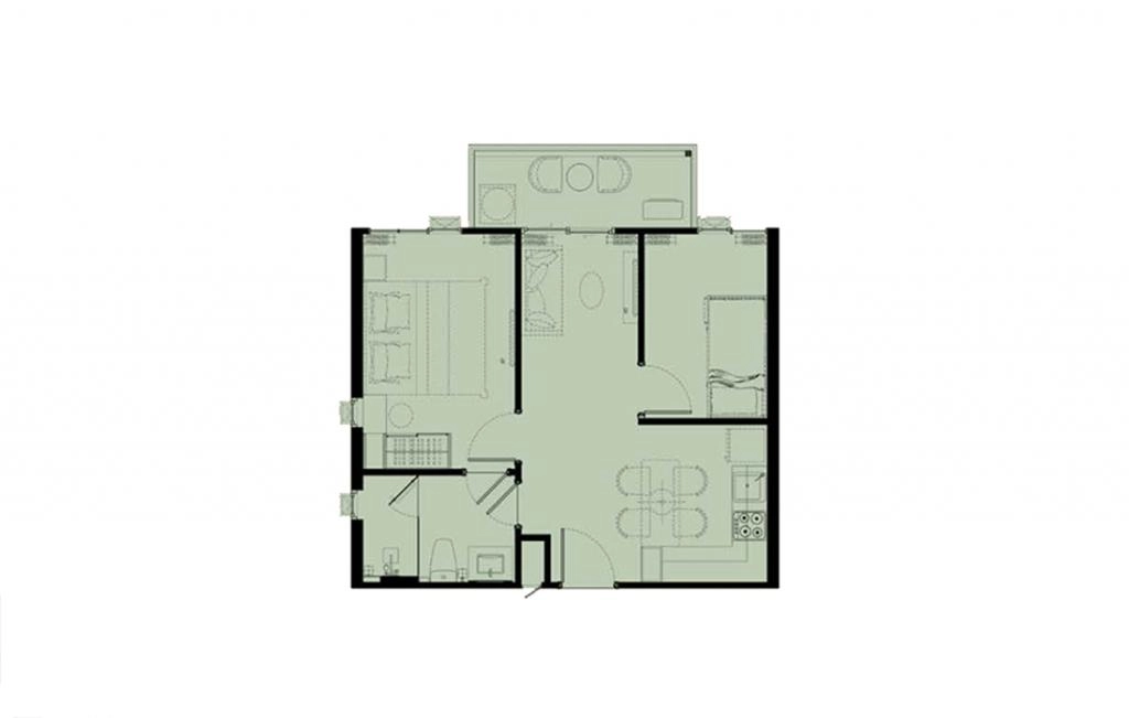 Односпальные апартаменты тип 1Bed-1BPMC