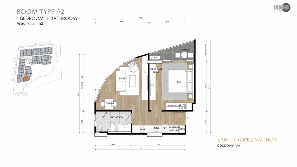 1-bedroom apartment, type A2