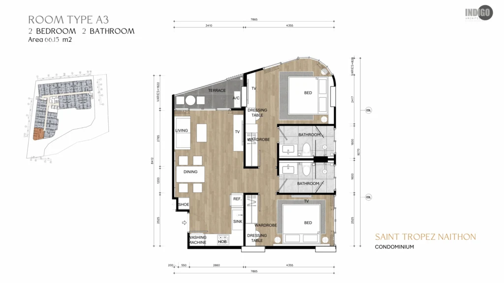 2-bedroom apartment, type A3