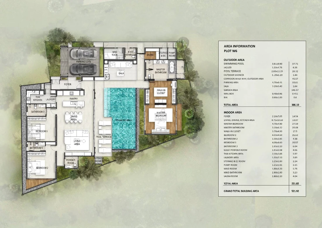 W6 · 3 bedrooms + additional room