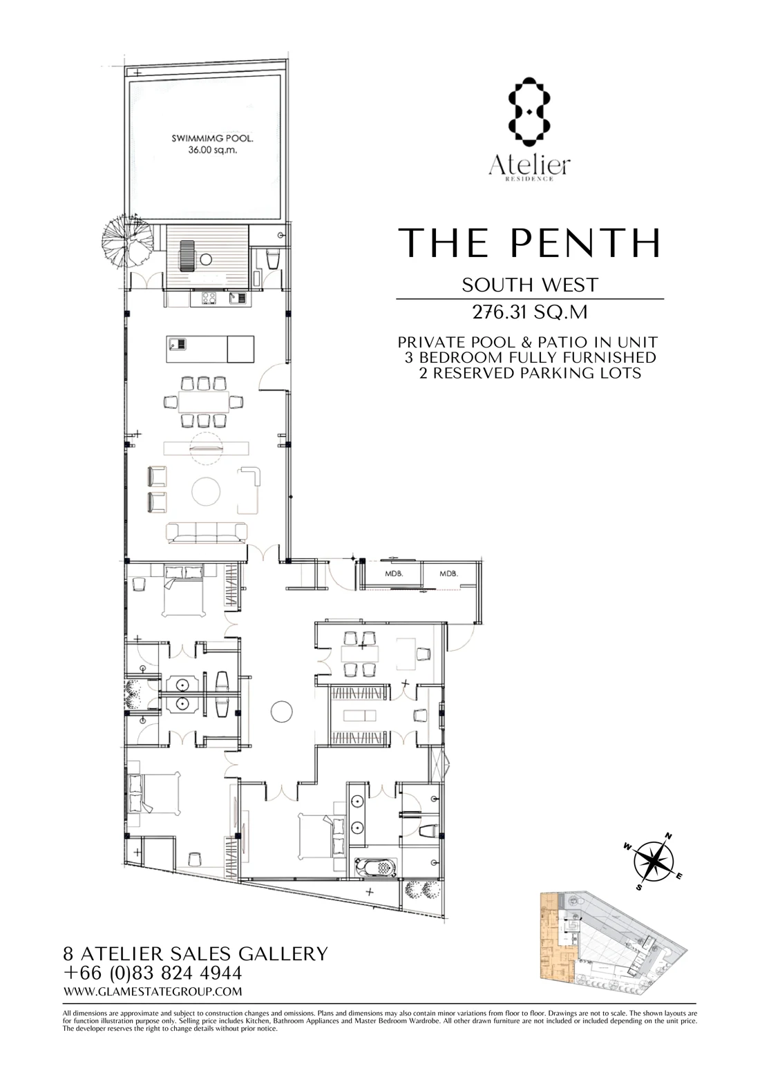 THE PENTH · 3 bedrooms