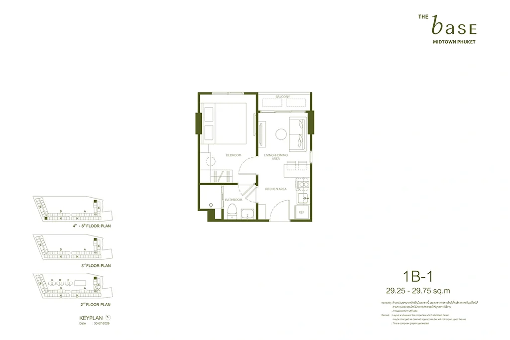 Apartment mit einem Schlafzimmer · 1B-1