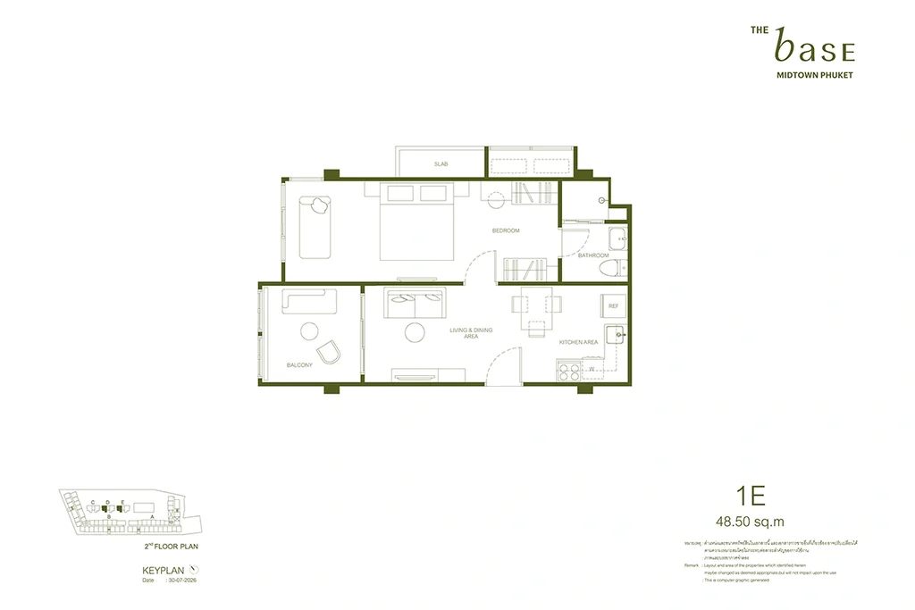 Apartment mit einem Schlafzimmer · 1E