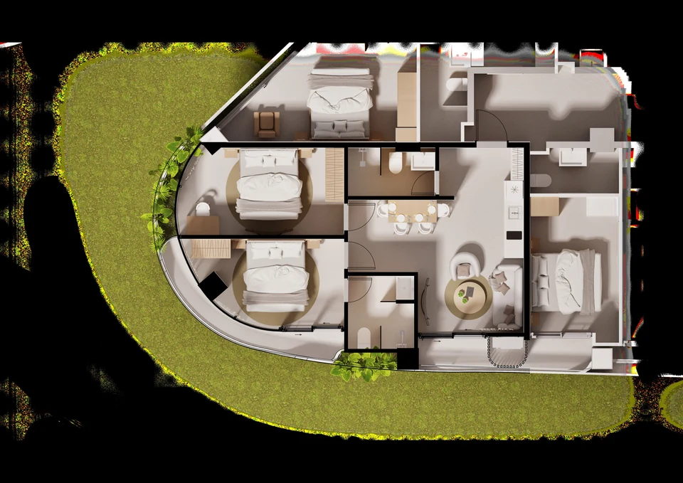 Zwei Schlafzimmer · C240