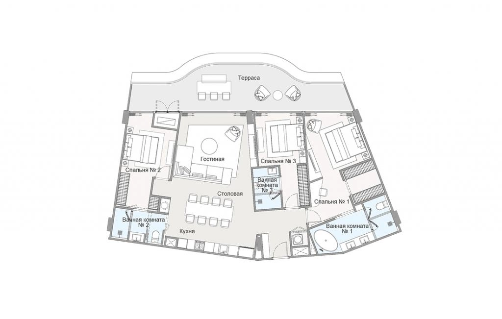 3-Bedroom Apartment Type 3Bed-3B3