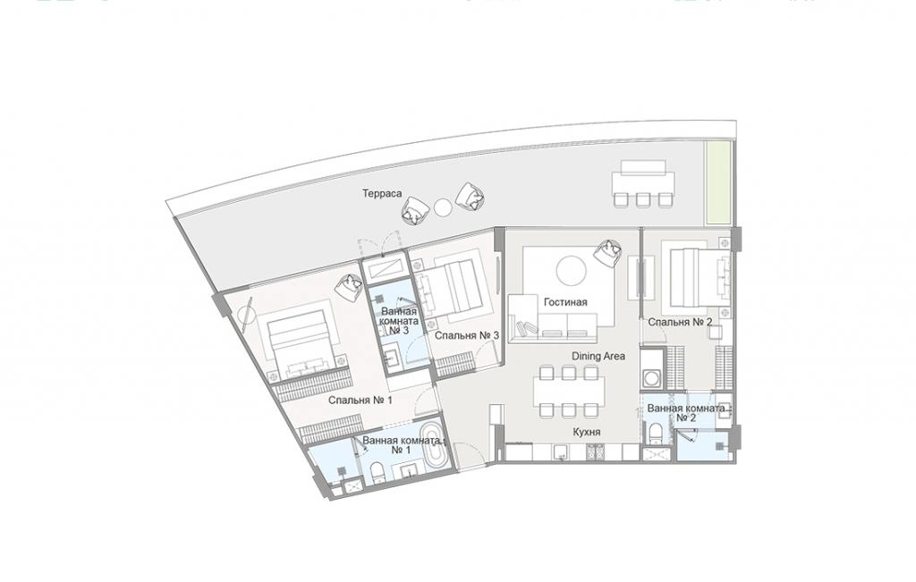 3-Bedroom Apartment Type 3Bed-3B6