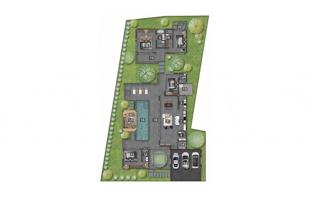 Villa with four bedrooms type B2