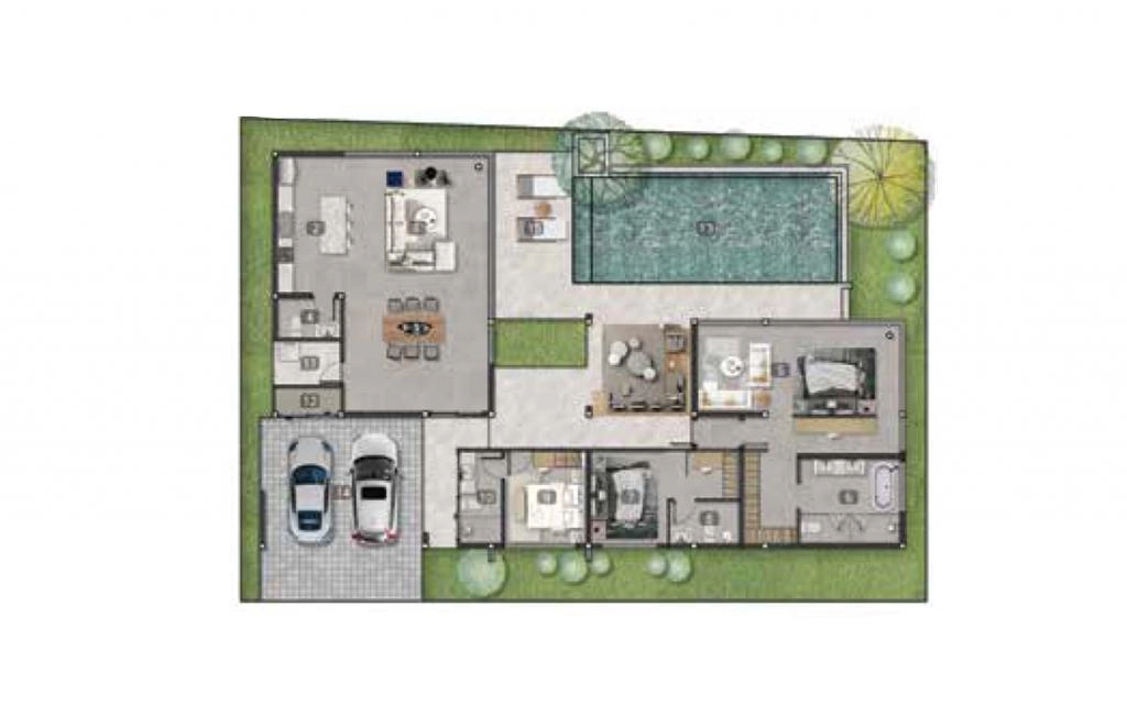 Villa with three bedrooms type A2