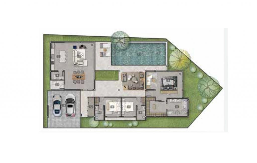 Villa with three bedrooms type A3