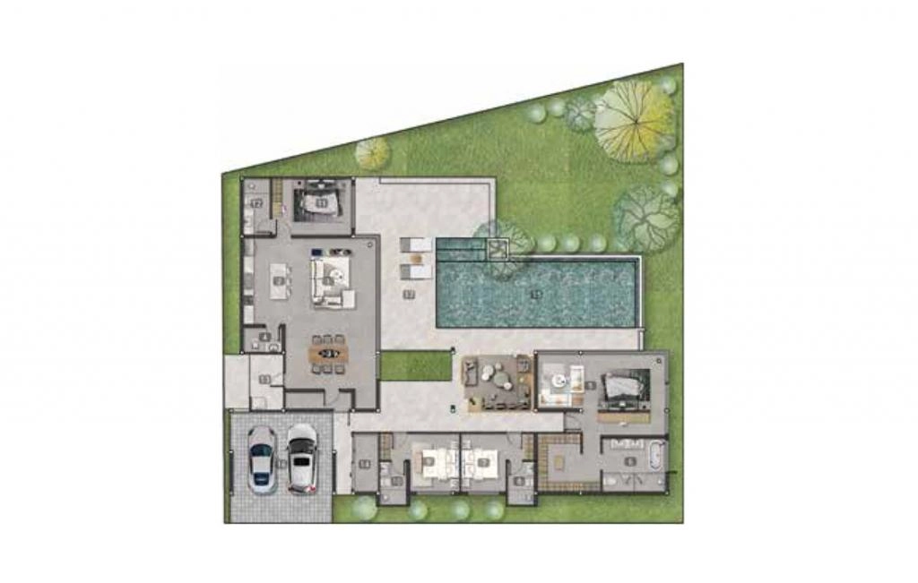 Villa with four bedrooms type B1
