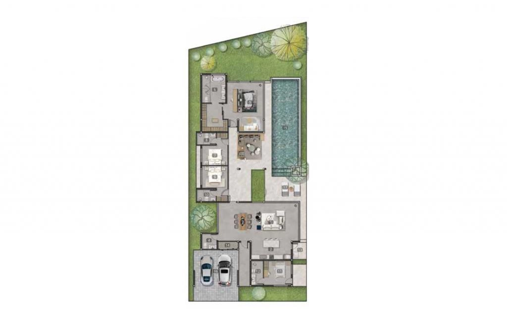 Villa with four bedrooms type B3