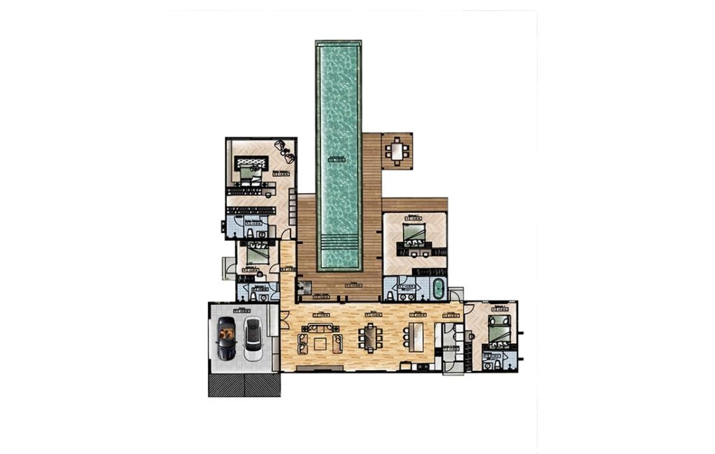 Villa with four bedrooms type B