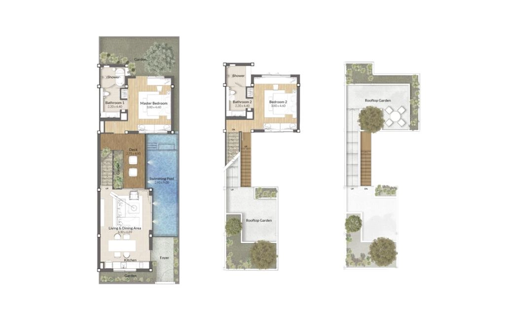 Villa with two bedrooms type Moss
