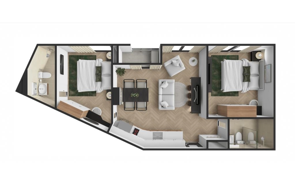 Two-bedroom apartments type C