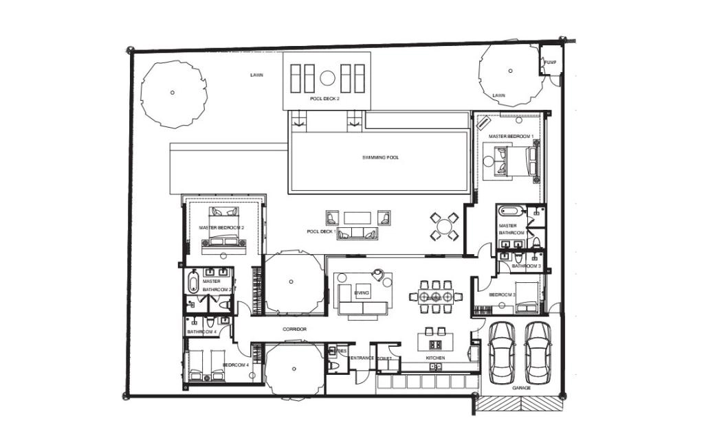 Four-bedroom villa type 4