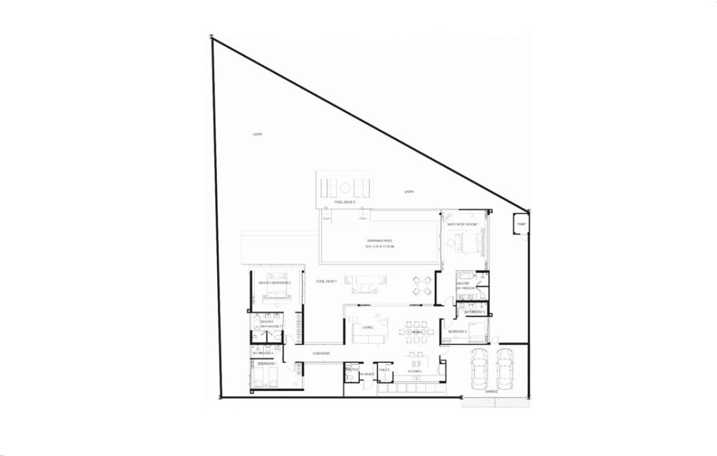 Four-bedroom villa type 6