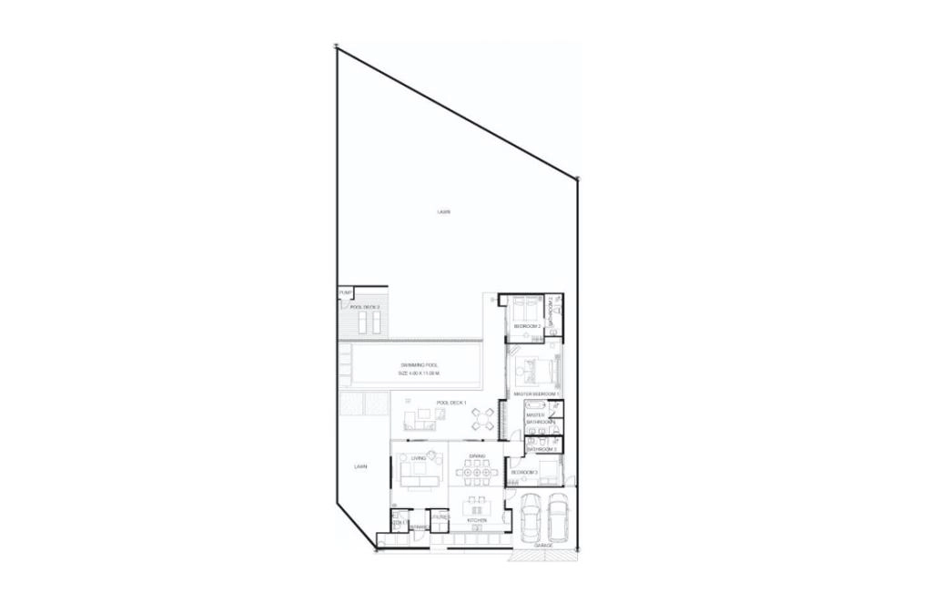 Villa with three bedrooms type 7