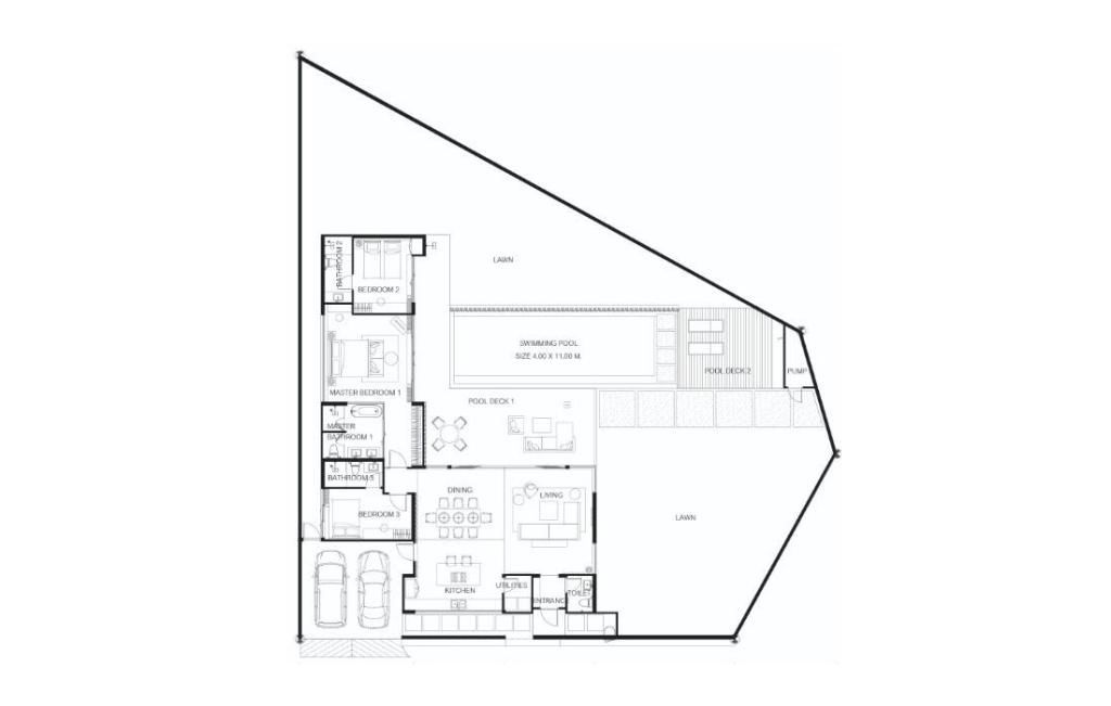 Three-bedroom villa type 8