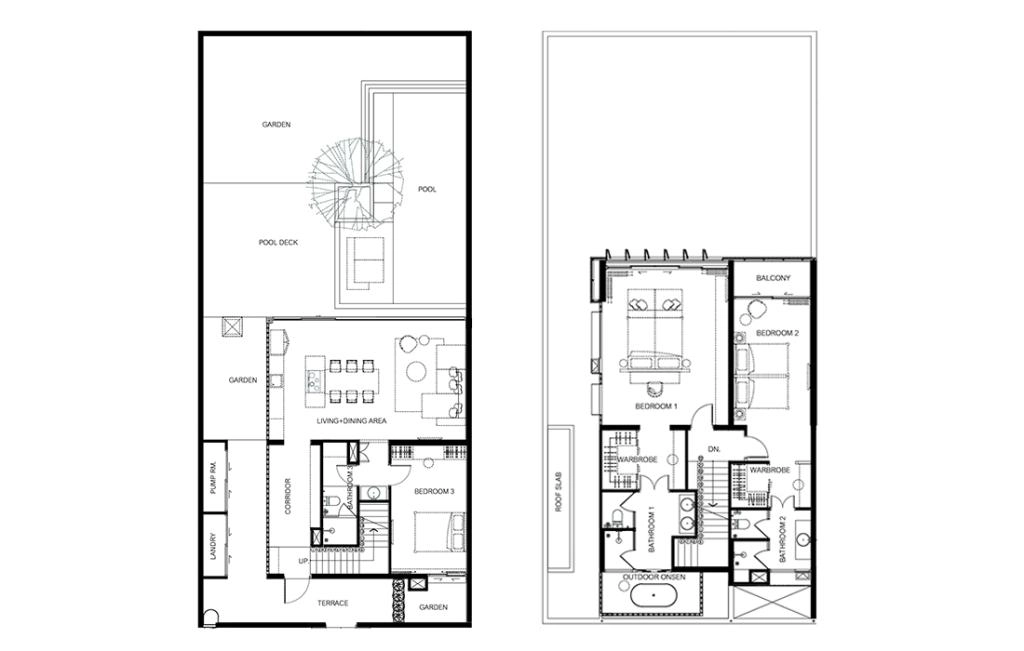 Villa with three bedrooms type B