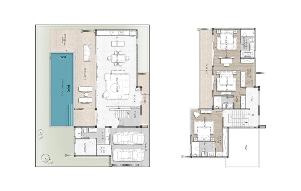 Villa with three bedrooms type A