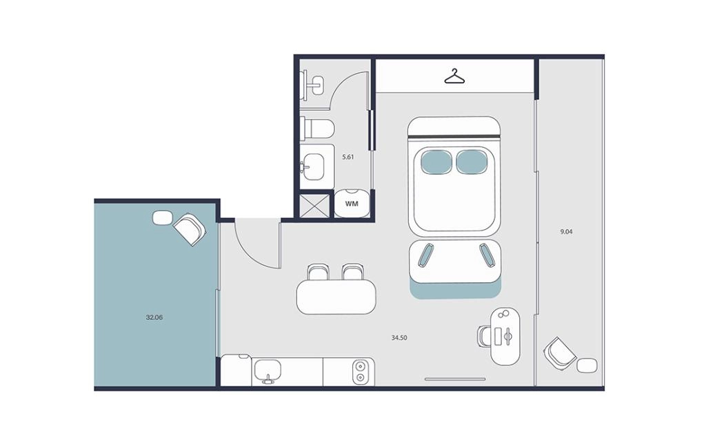 Studio Apartment Type A
