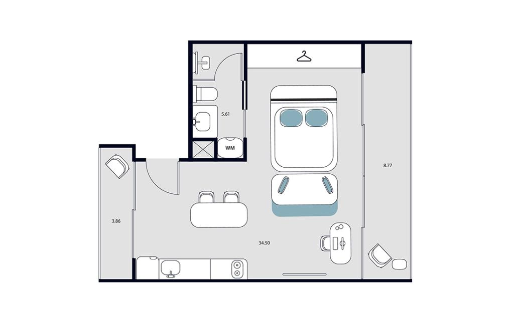 Studio apartment type A4
