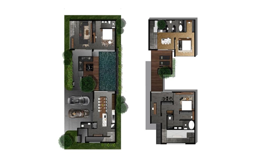 Villa with three bedrooms type D