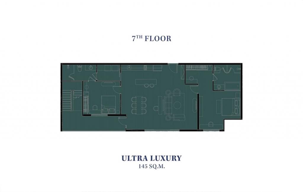 Двуспальные апартаменты тип 2BR-Ultra-Lux