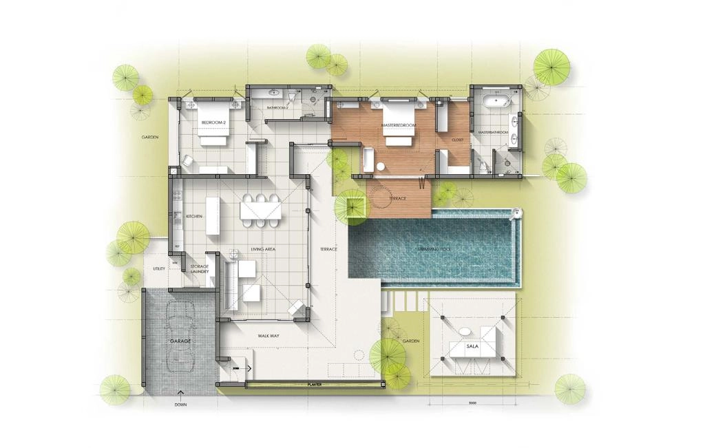 Villa with two bedrooms type 2A