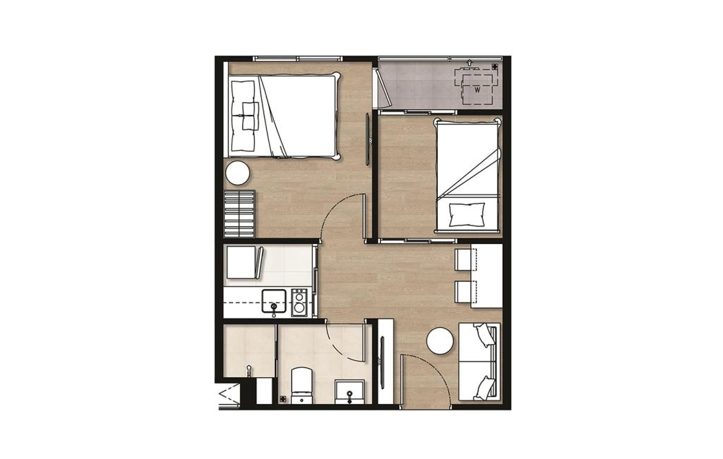 Двуспальные апартаменты тип MASTER SUITE