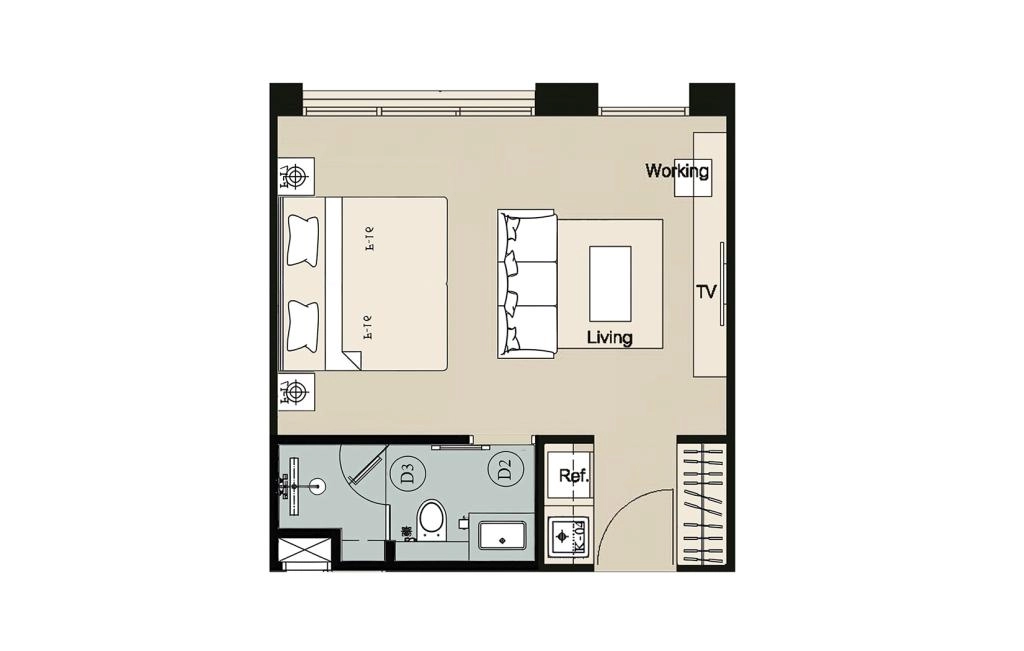 Apartment-Studio Typ A