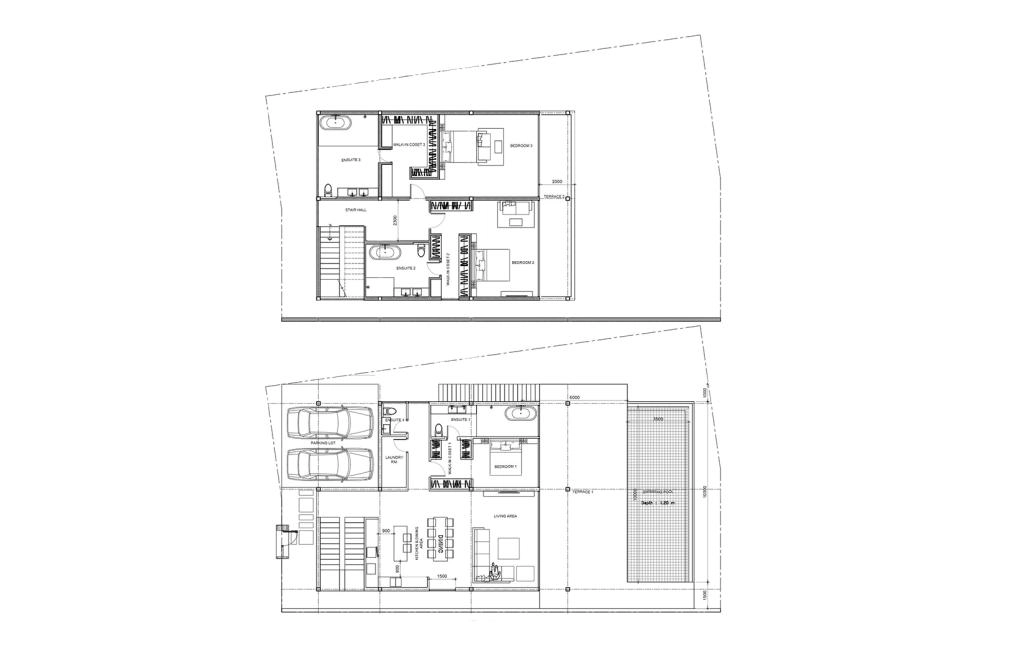 Villa with three bedrooms type B