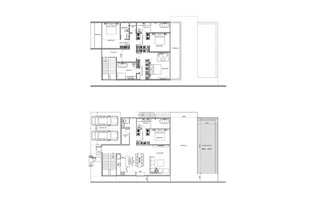 Villa with four bedrooms type B