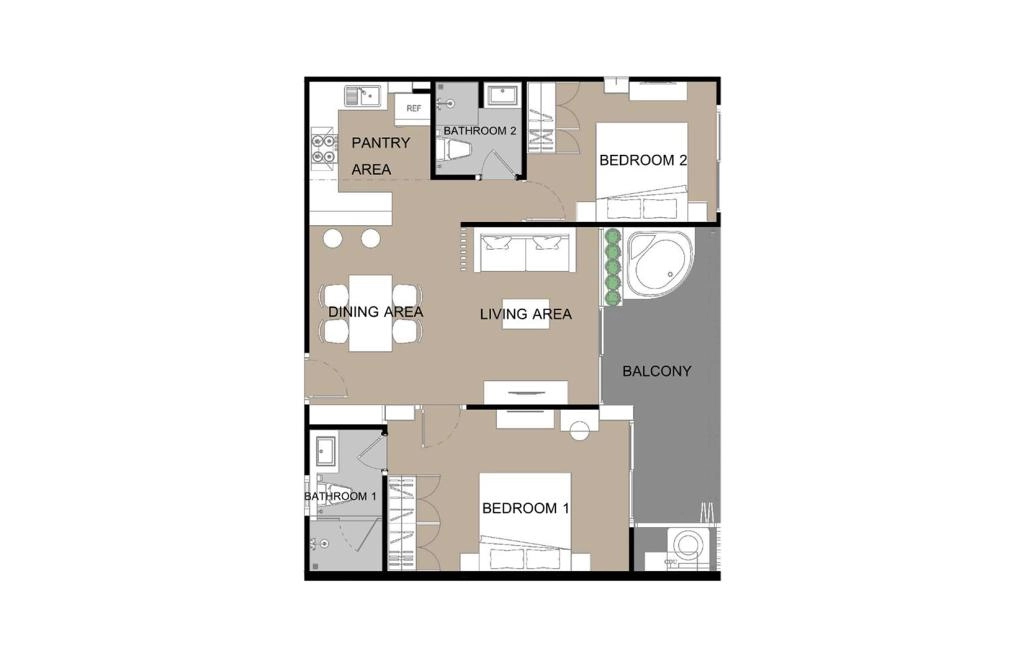 Type I Double Room Apartment