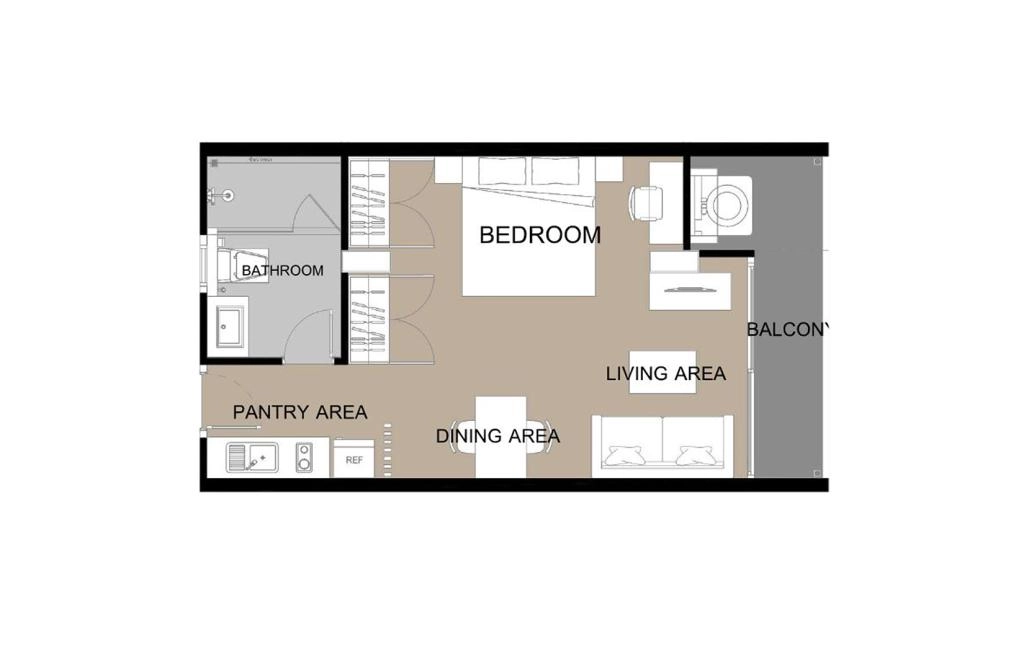 G1 type studio apartment