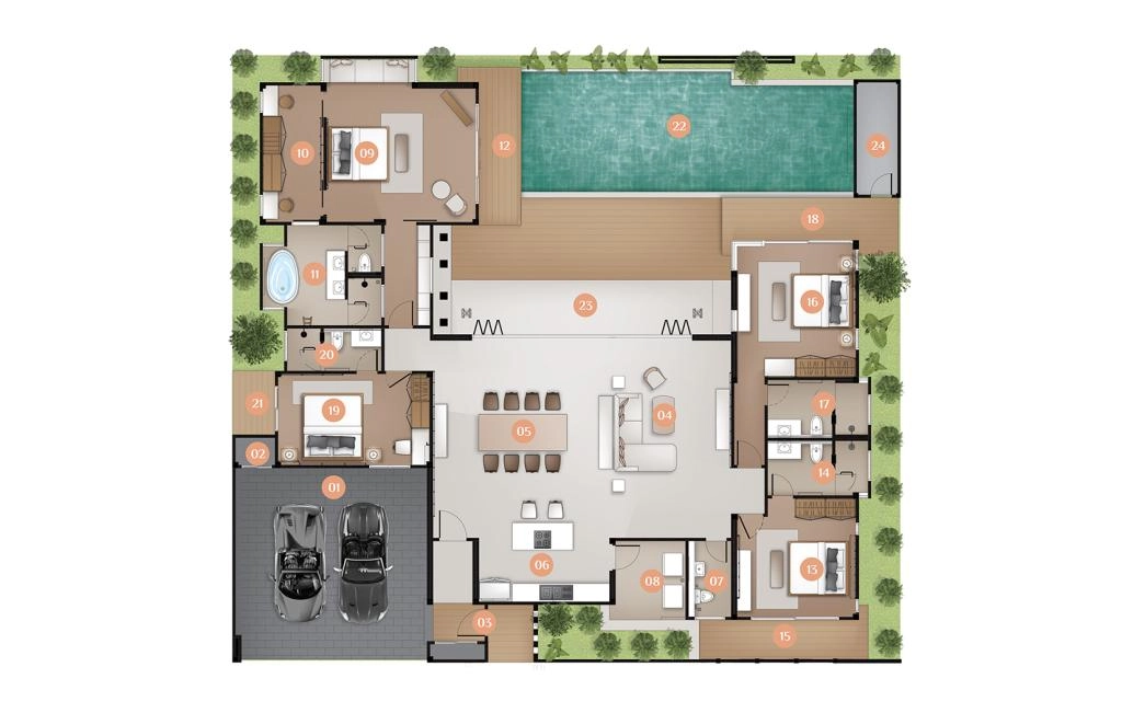 Four-Bedroom Villa Type B