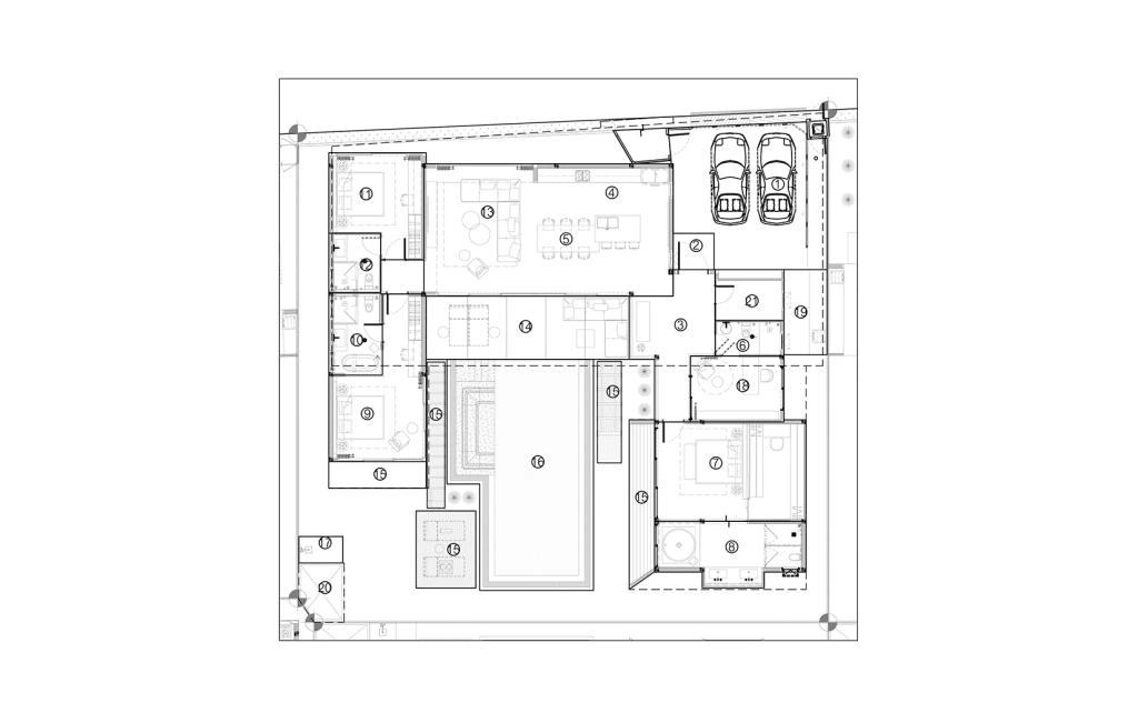 Villa avec trois chambres type B2