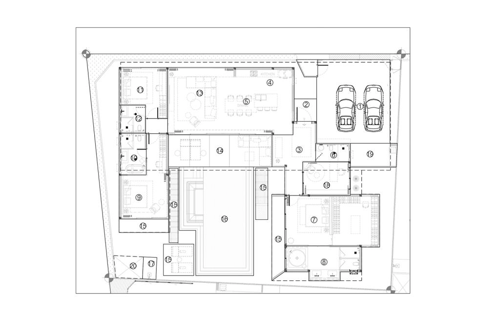 Villa de trois chambres type C