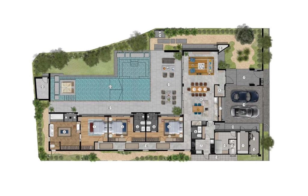 Villa with three bedrooms type Alinda