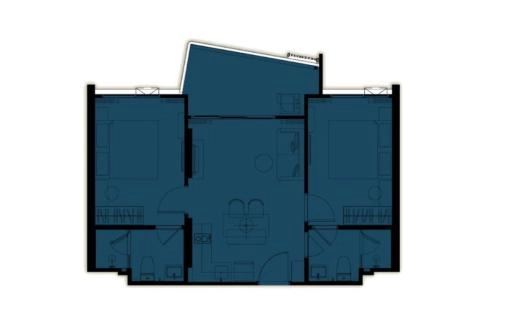 A424 双卧室M型公寓 The Title Sierra