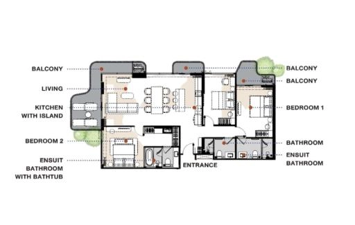 BND402 เพนท์เฮาส์ PH The Title Balcony