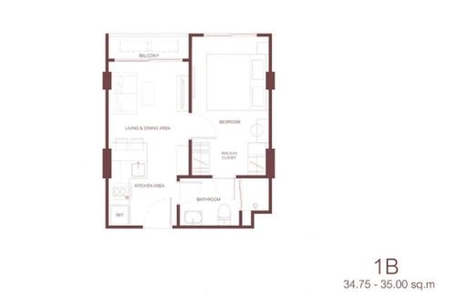 1 Bedroom 1B #030320