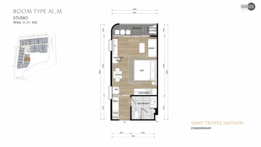 516 Studio, type A1_M Saint Tropez Naithon