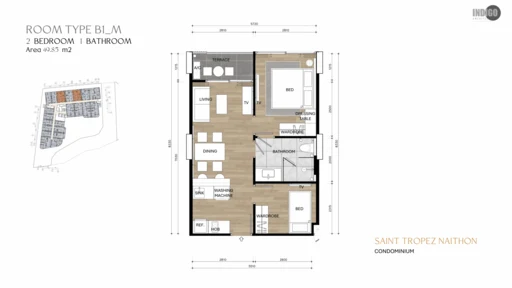 2-bedroom apartment, type B1_M #503
