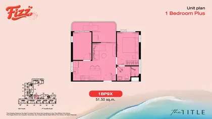 1 ห้องนอน พลัส · 1BP9X #A701