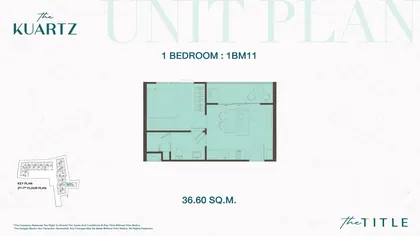 One bedroom · 1BM11 #A703