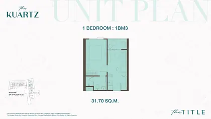 A206 One bedroom · 1BM3 The Title KUARTZ