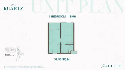 A211 One bedroom · 1BM6 The Title KUARTZ