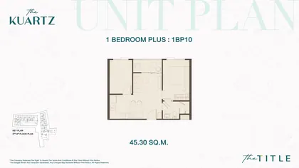 One bedroom Plus · 1BP10 #B306