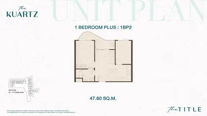 One bedroom Plus · 1BP2 #B301